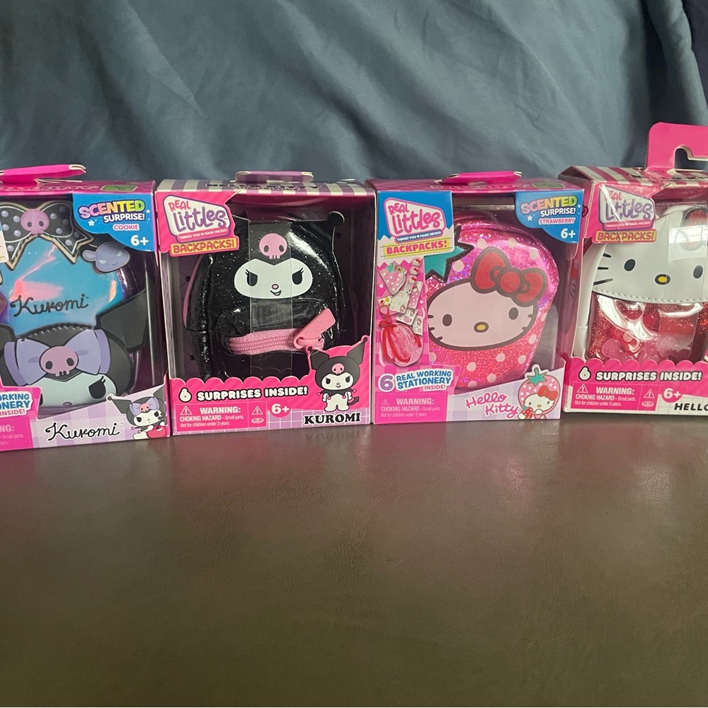 Hello Kitty and Kuromi Scented Backpacks Set